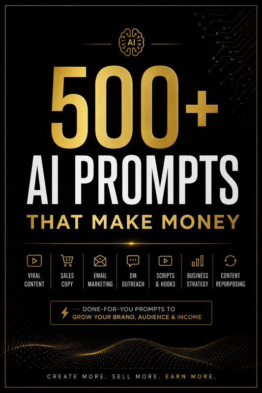 500+ AI Prompts That Make Money